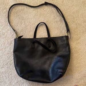 Madewell Black Leather Laptop Bag